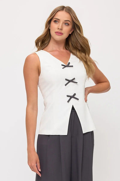 Sleeveless Top & Wide-Leg Trousers 2 Piece Sets