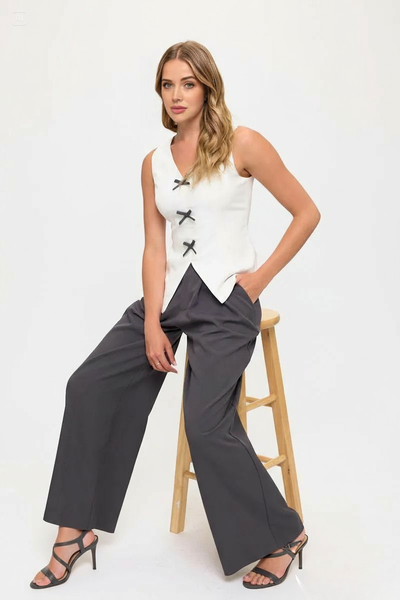 Sleeveless Top & Wide-Leg Trousers 2 Piece Sets