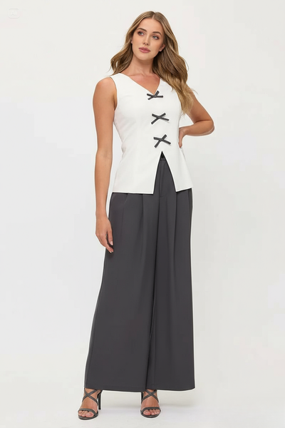 Sleeveless Top & Wide-Leg Trousers 2 Piece Sets