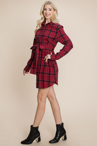 plaid dress