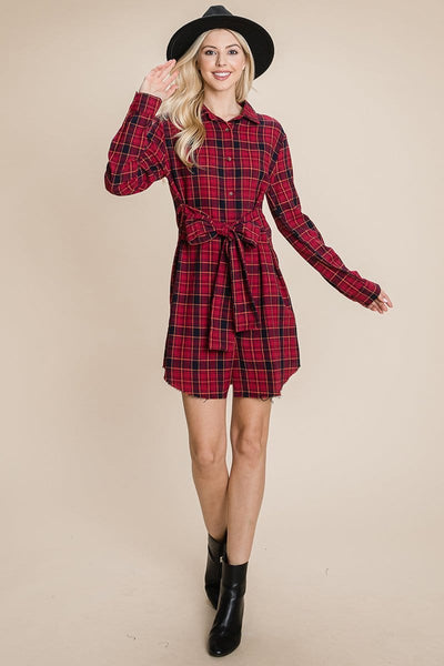 plaid dress